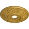 Ekena Millwork Valletta Ceiling Medallion (Fits Canopies up to 3 1/2"), 18"OD x 3 1/2"ID x 1"P, Iridescent Gold CM18VLIGS - alternate 4